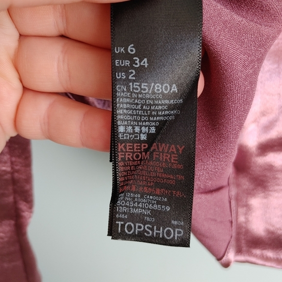 Topshop | satin crop top - Picture 8 of 9